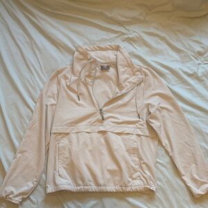New Balance cream color Quarter-Zip Pullover Anorak